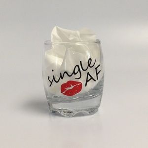 Valentines Day shot glass 3.25oz